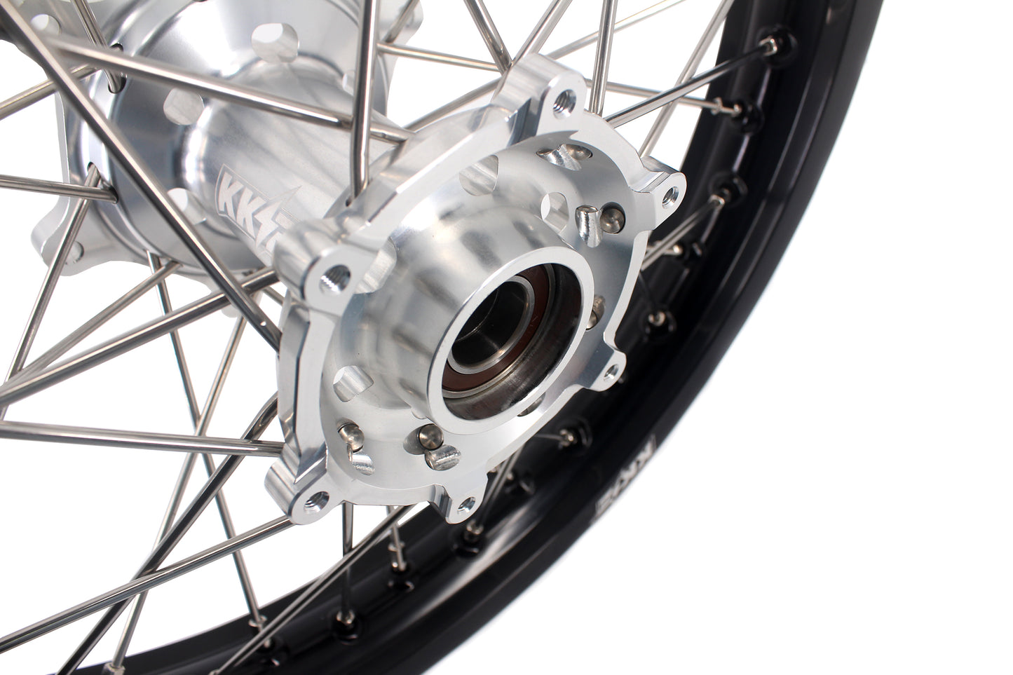 KKE 21 & 19 Mx Rims for KTM EXC EXC-F EXC-W 125-530CC 2003-2022 Silver&Black