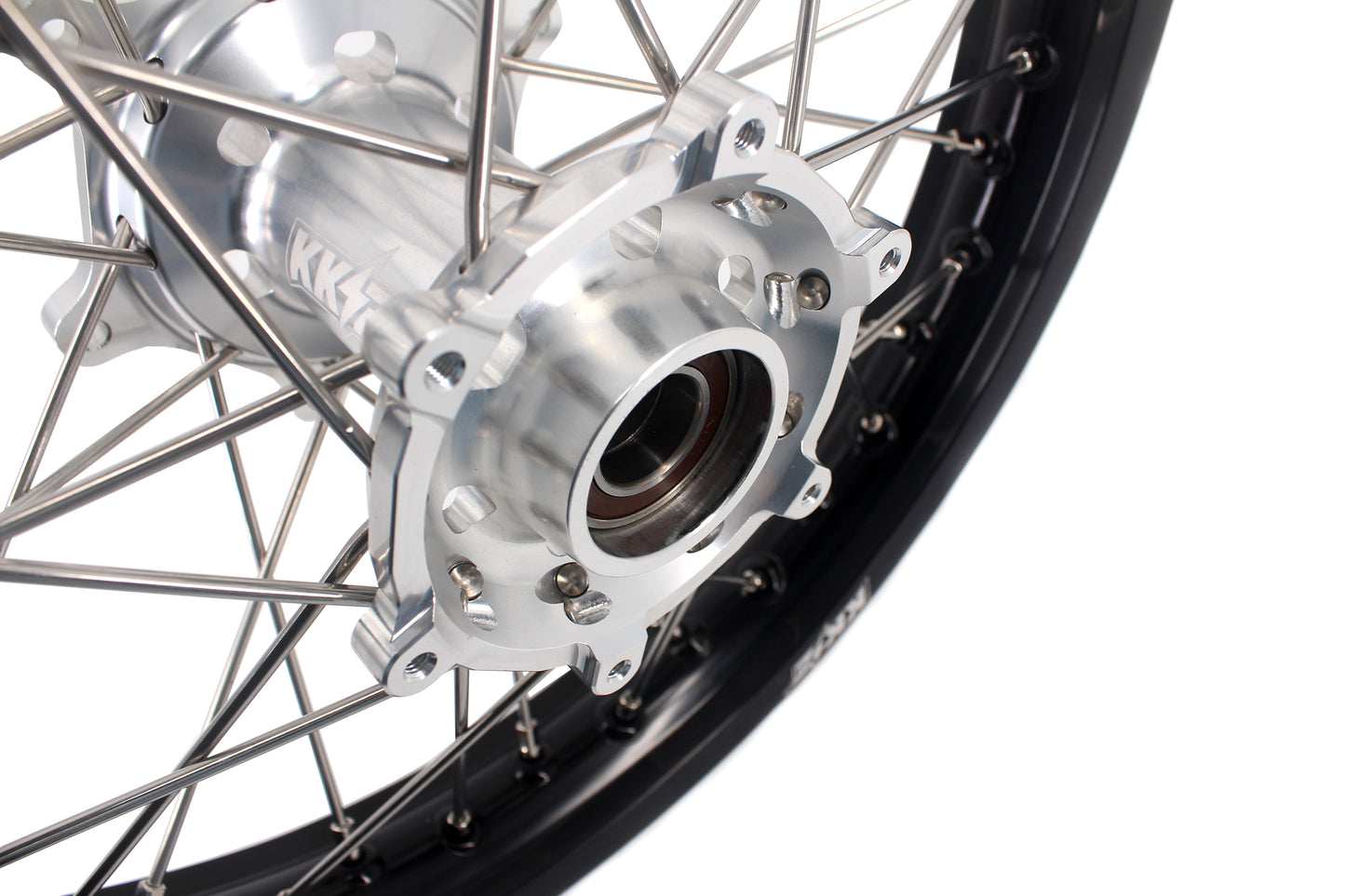 KKE 21 & 19 Mx Rims for KTM EXC EXC-F EXC-W 125-530CC 2003-2024 Silver&Black