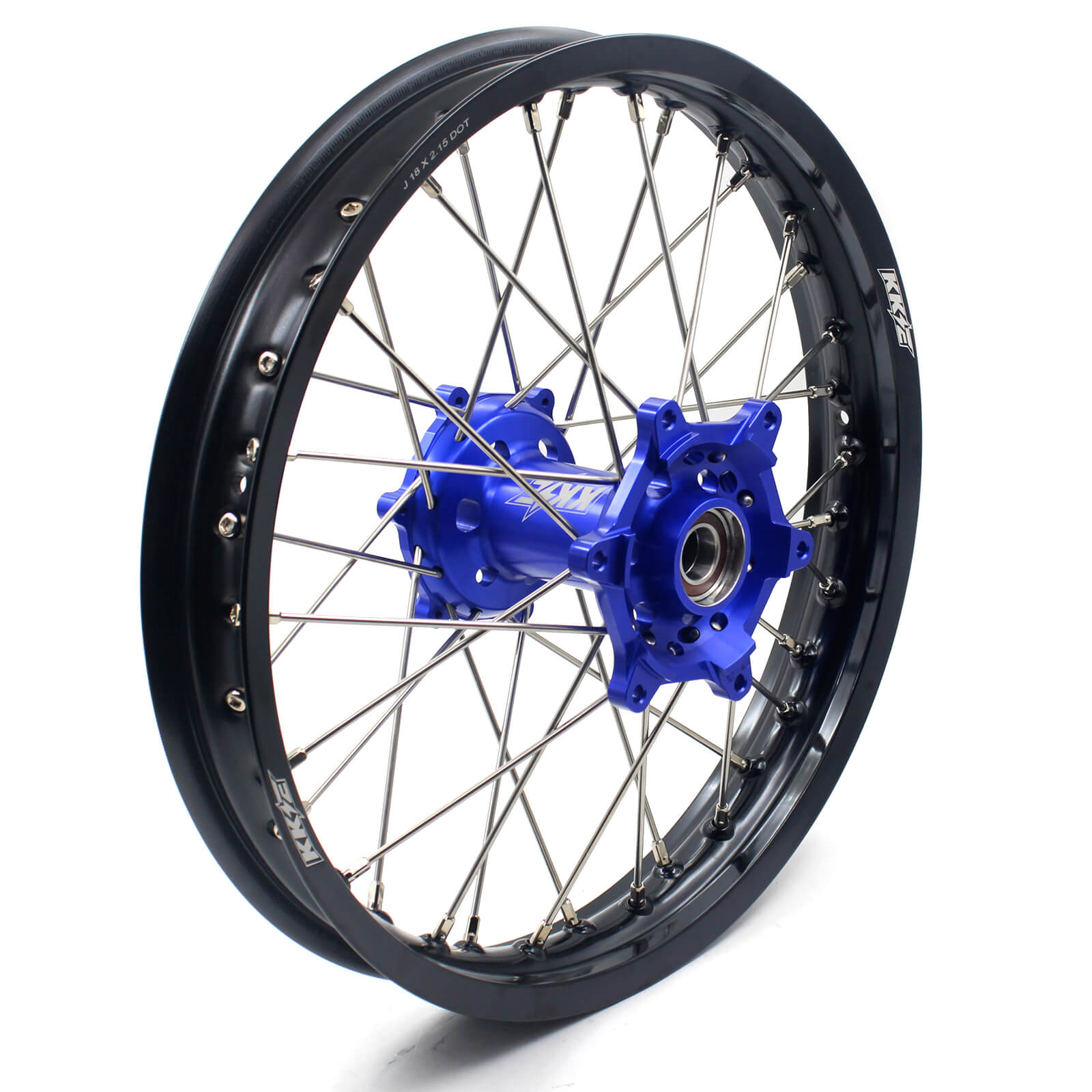 21/18 ENDURO WHEELS SET FOR KTM EXC EXC-F XCW XC 125-530 2003-2019 BLUE HUBS - KKE Racing