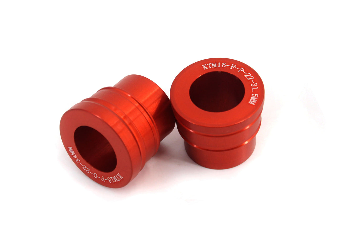 Front Billet Bushing Spacers Kit Fit KTM Different Axle Diameter Wheel