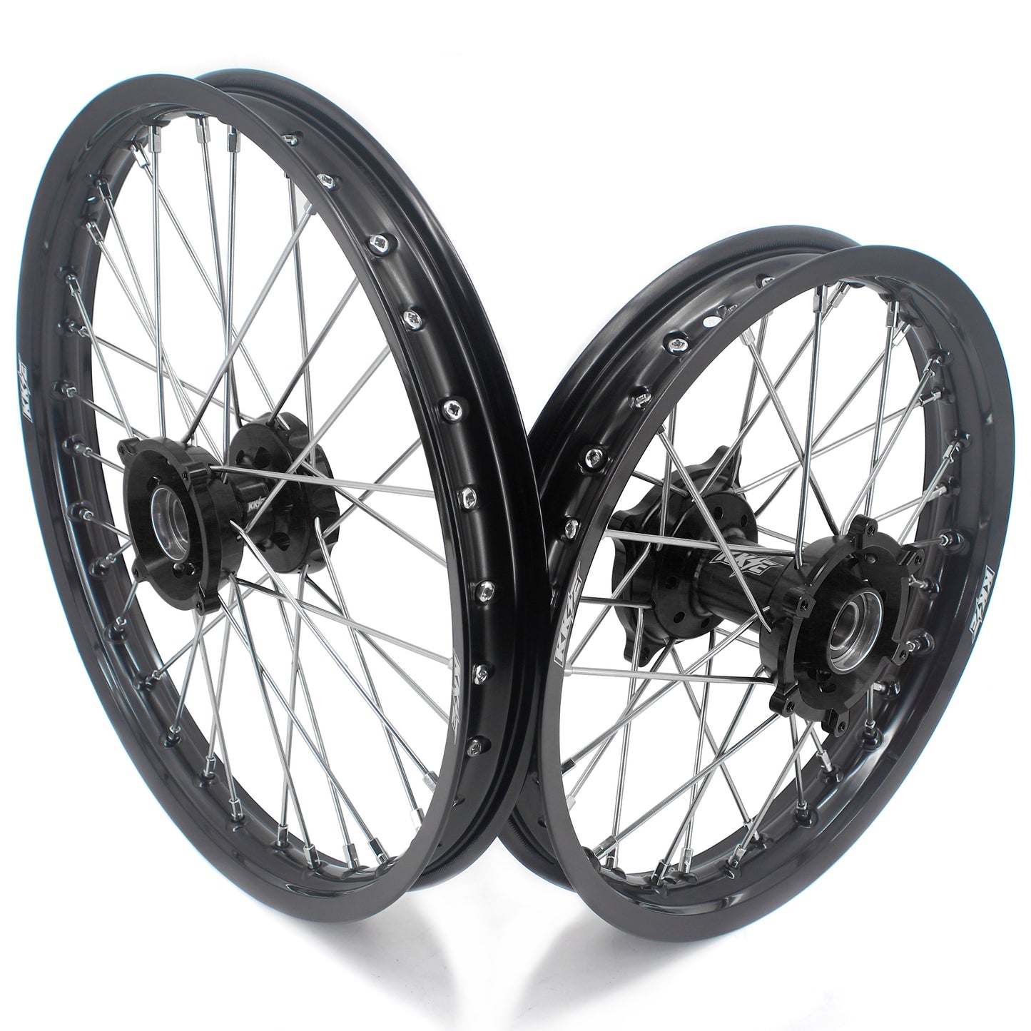 KKE Factory Size Small Kid's Wheels 17" 14" GLM Rims For KTM SX 85 2021-2024 Black Hub