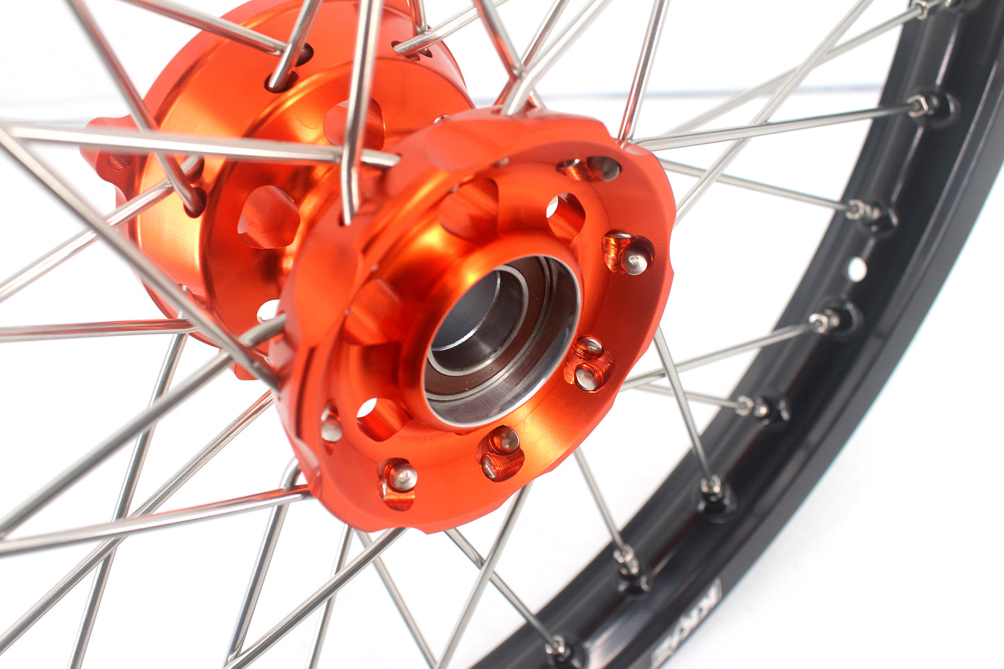 KKE 19" 16" Kid's Big Wheels GLM Rims For KTM SX 85 2021 2022 2023 Orange Hub