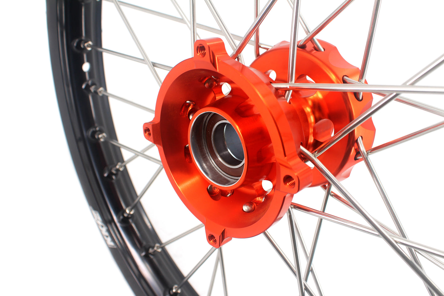 KKE 17"*1.4/14"*1.6 Kid's Big Wheels Rims Fit KTM SX 85 2021-2024 Orange Hub