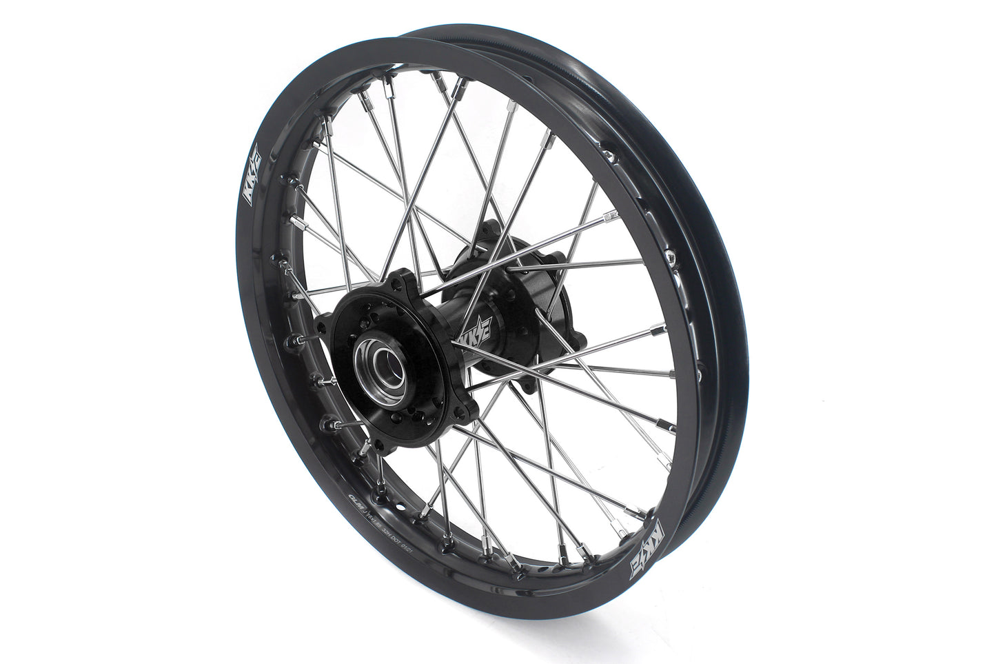 KKE Factory Size Small Kid's Wheels 17" 14" GLM Rims For KTM SX 85 2021-2024 Black Hub
