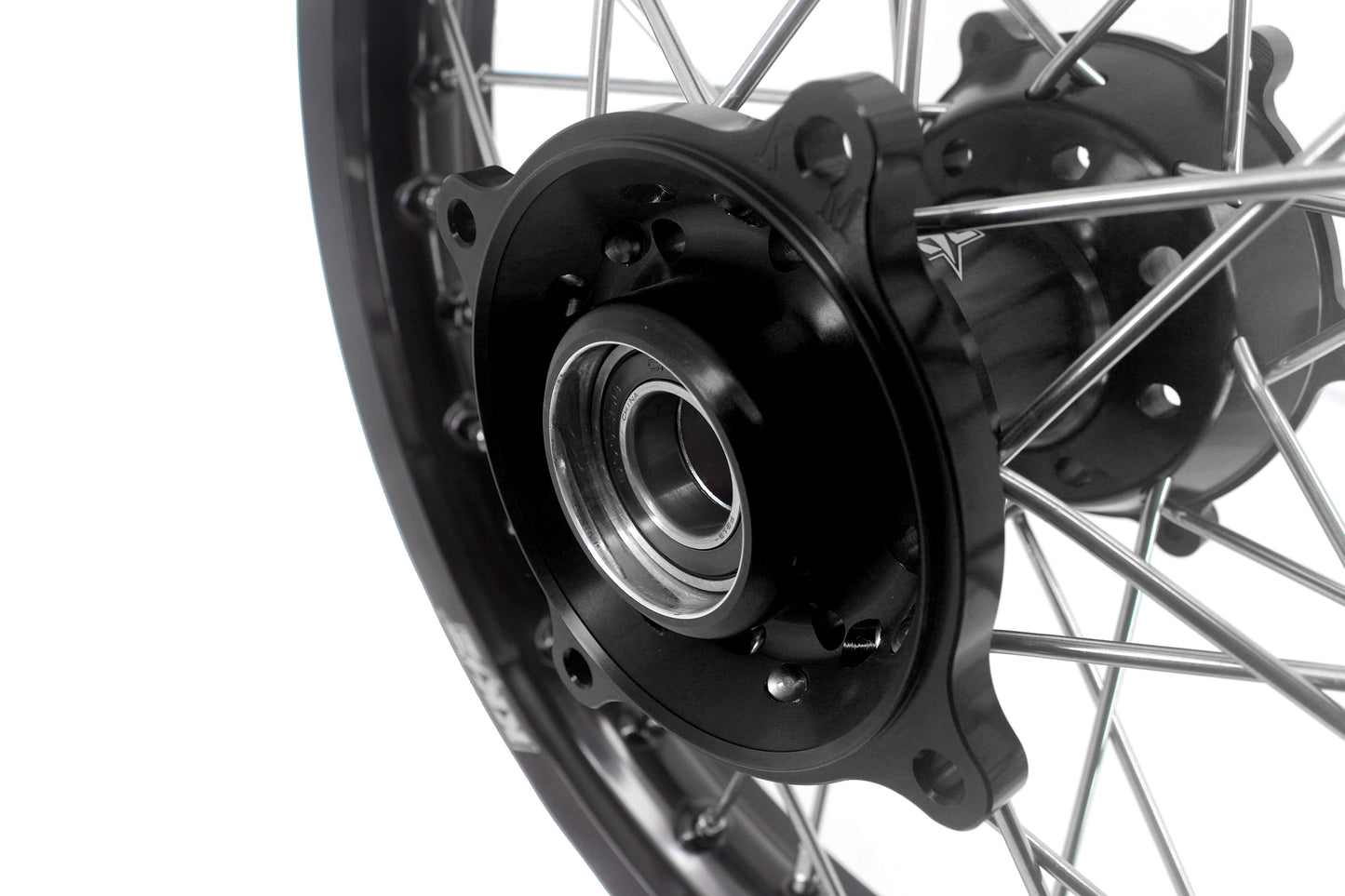 KKE Factory Size Small Kid's Wheels 17" 14" GLM Rims For KTM SX 85 2021-2024 Black Hub