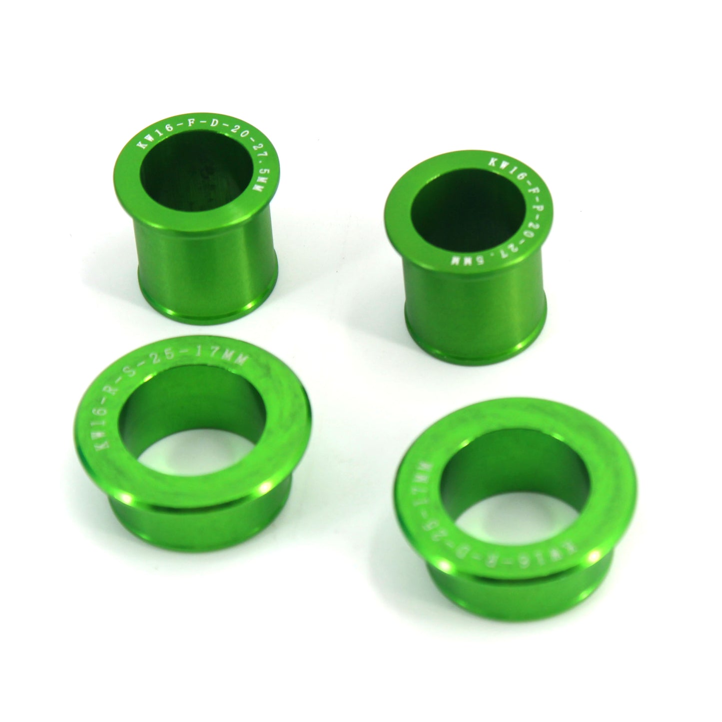 Front & Rear Wheels Billet Collars Spacers Kit Fit KAWASAKI KX125/250 KX250F/450F