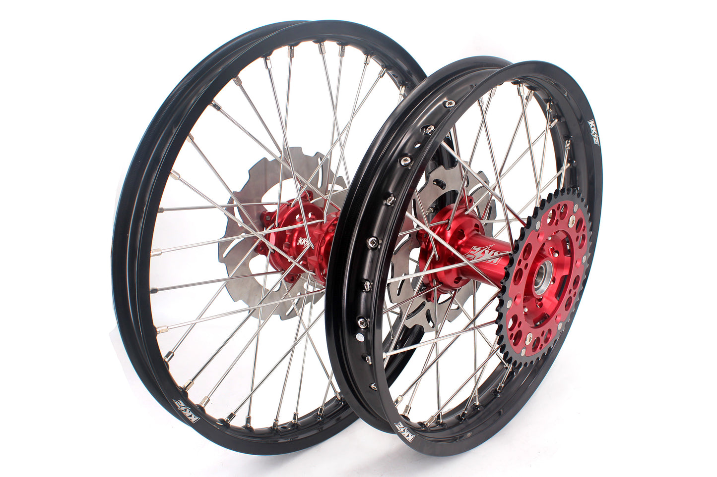 KKE 21/18 21/19 CNC MX Dirtbike Wheels Rims Set For Honda XR650R 2000-2008 240mm Discs