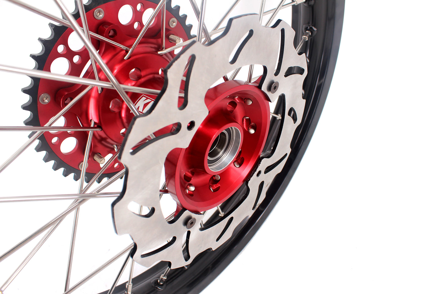 KKE 21/18 21/19 CNC MX Dirtbike Wheels Rims Set For Honda XR650R 2000-2008 240mm Discs