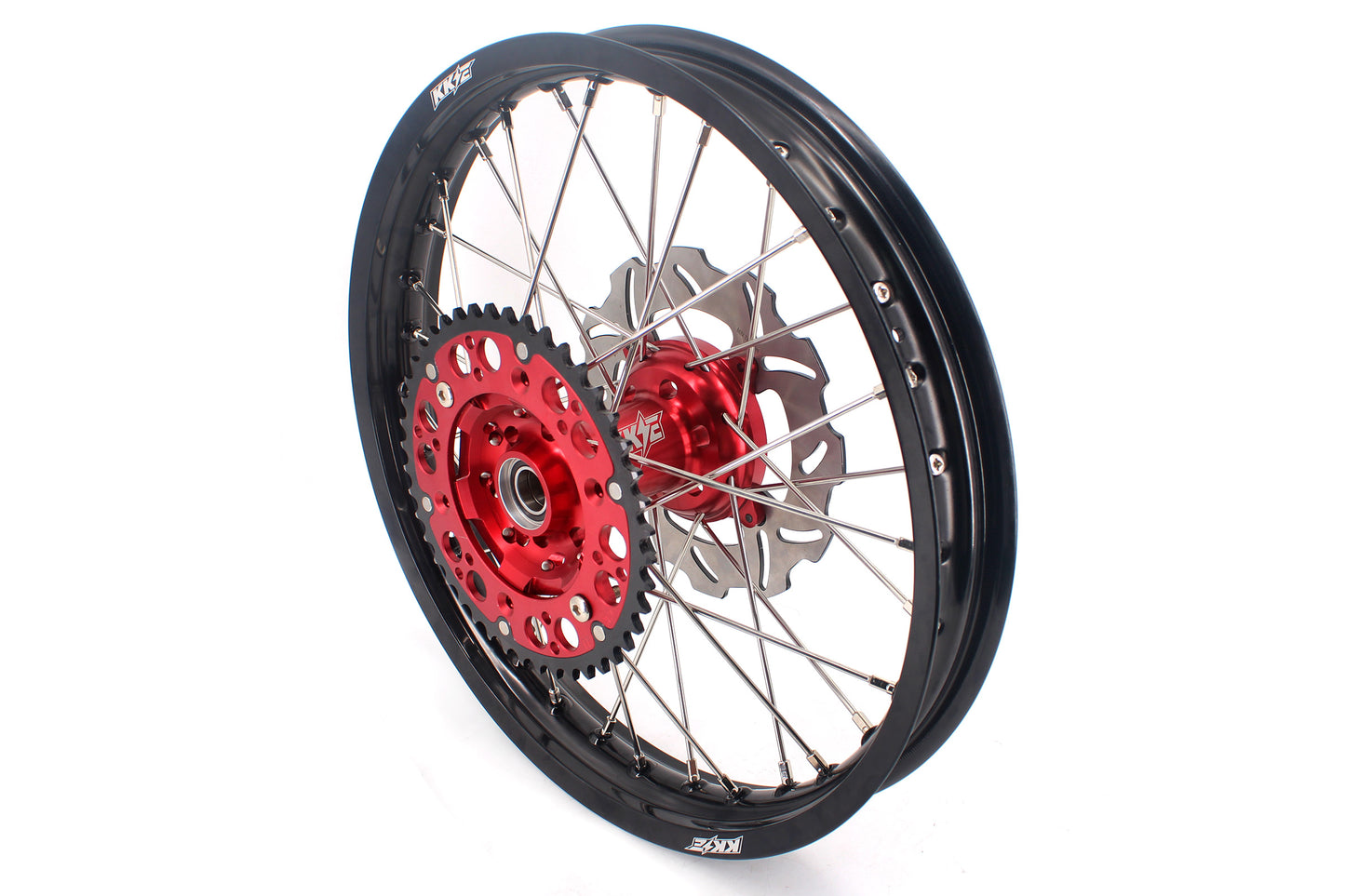 KKE 21/18 21/19 CNC MX Wheels Set For Honda XR400R 1996-2004 XR600R 1991-2000 Red&Black