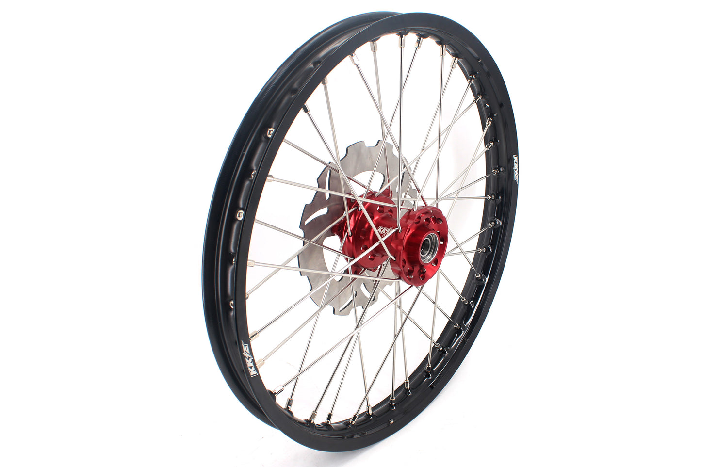 KKE 21/18 21/19 CNC MX Wheels Set For Honda XR400R 1996-2004 XR600R 1991-2000 Red&Black