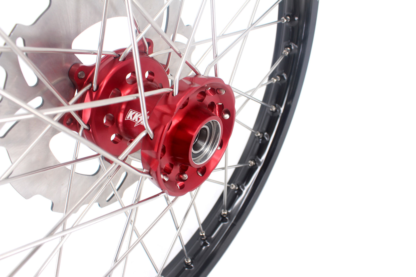 KKE 21/18 21/19 CNC MX Dirtbike Wheels Rims Set For Honda XR650R 2000-2008 240mm Discs