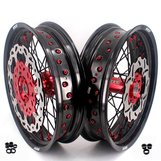 KKE 3.5 & 4.25*17in. Supermoto Rims for Honda CRF250R 14-24 CRF450R 13-24 Disc