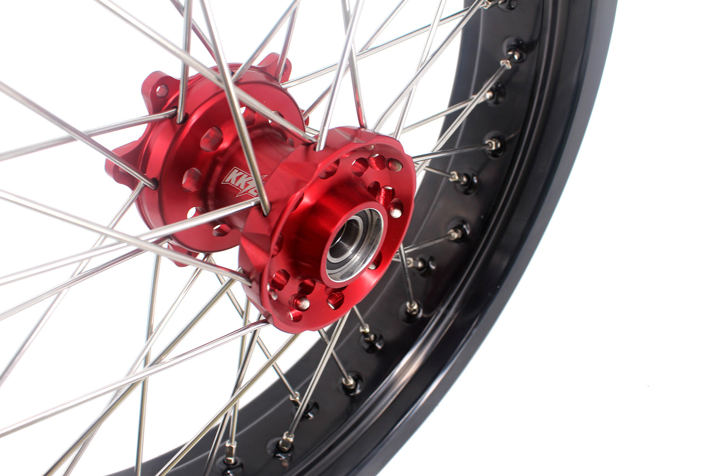 KKE 3.5 & 4.25 Cush Drive Supermoto Rims for HONDA CRF250R/450R 2002-2012 Red&Black
