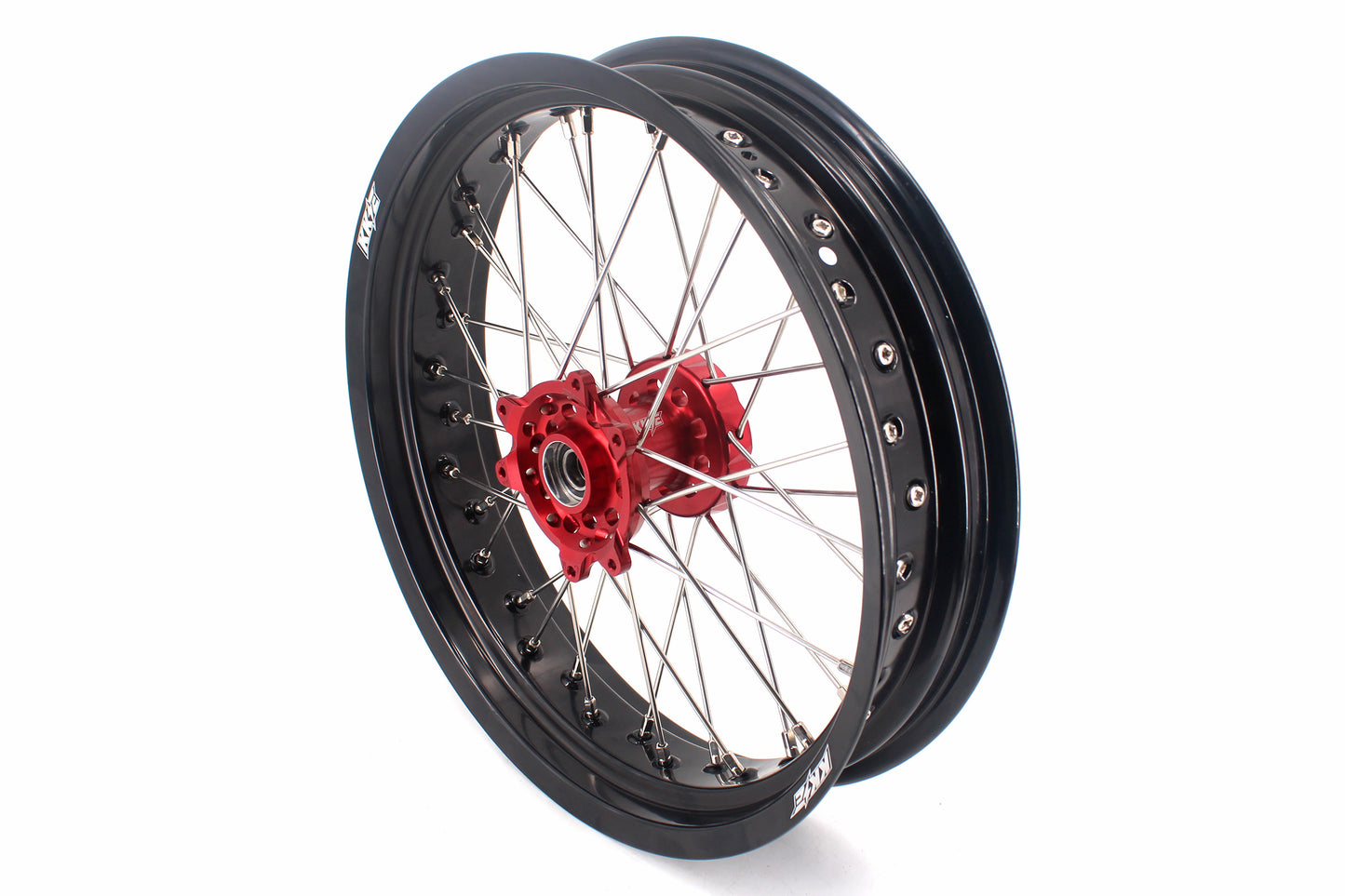 KKE 3.5 & 4.25 Cush Drive Supermoto Rims for HONDA CRF250R/450R 2002-2012 Red&Black