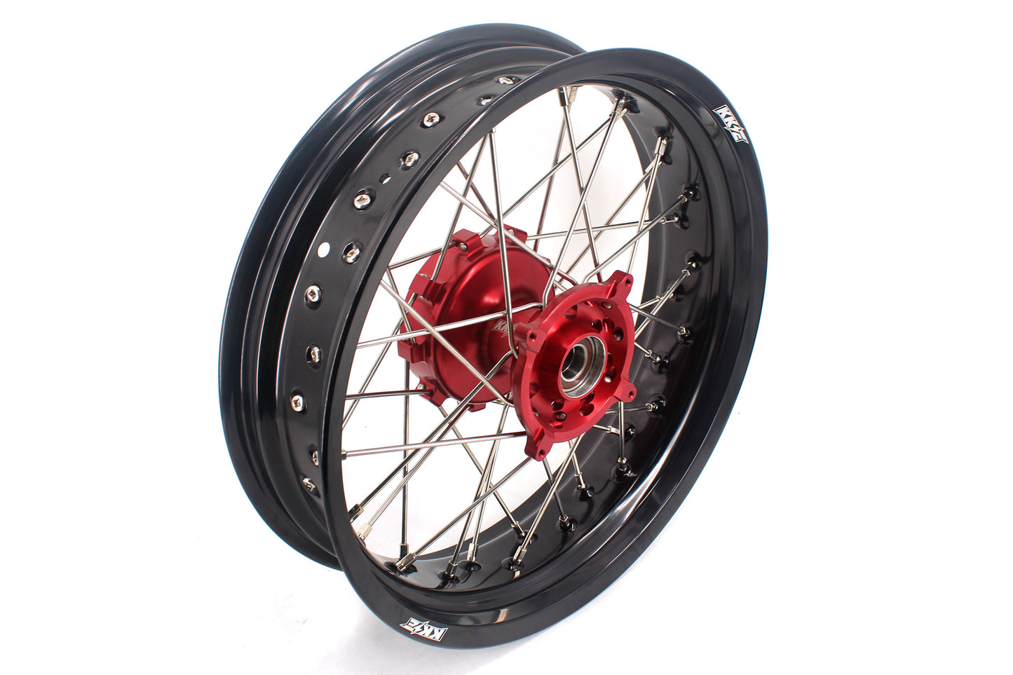 KKE 3.5 & 4.25 Cush Drive Supermoto Rims for HONDA CRF250R/450R 2002-2012 Red&Black