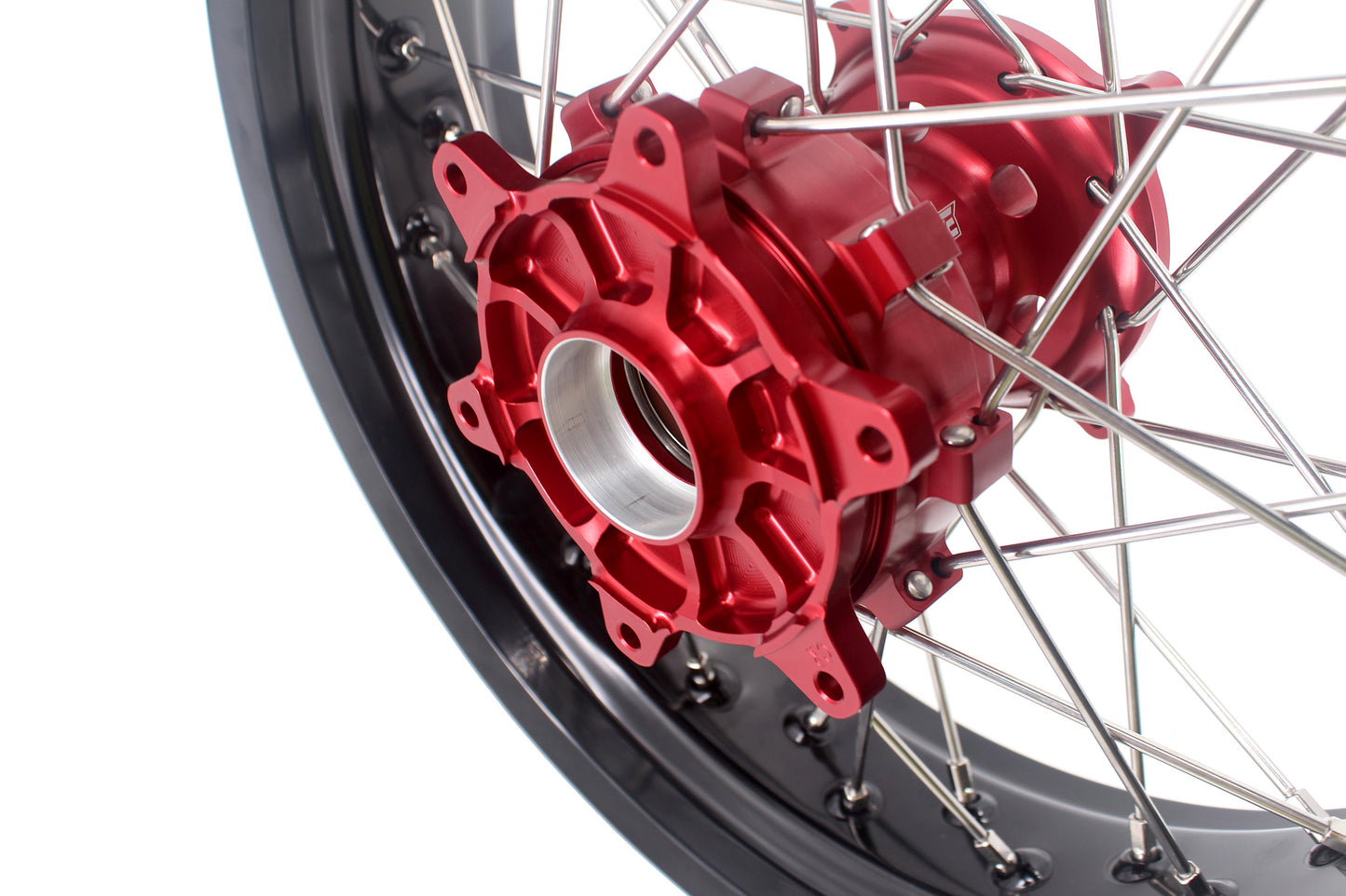 KKE 3.5 & 4.25 Cush Drive Supermoto Rims for HONDA CRF250R/450R 2002-2012 Red&Black