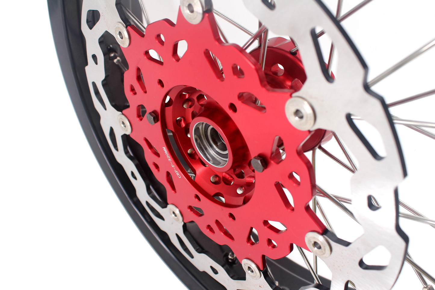 KKE 3.5 & 5.0 Cush Drive Supermoto Rims For HONDA XR650L 1993-2020 Red&Black