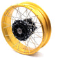 VMX 3.0*19 & 4.25*17 Tubeless Wheels Rims Fit for BMW F700GS 2012 - 2018 Gold Rims Black Hubs