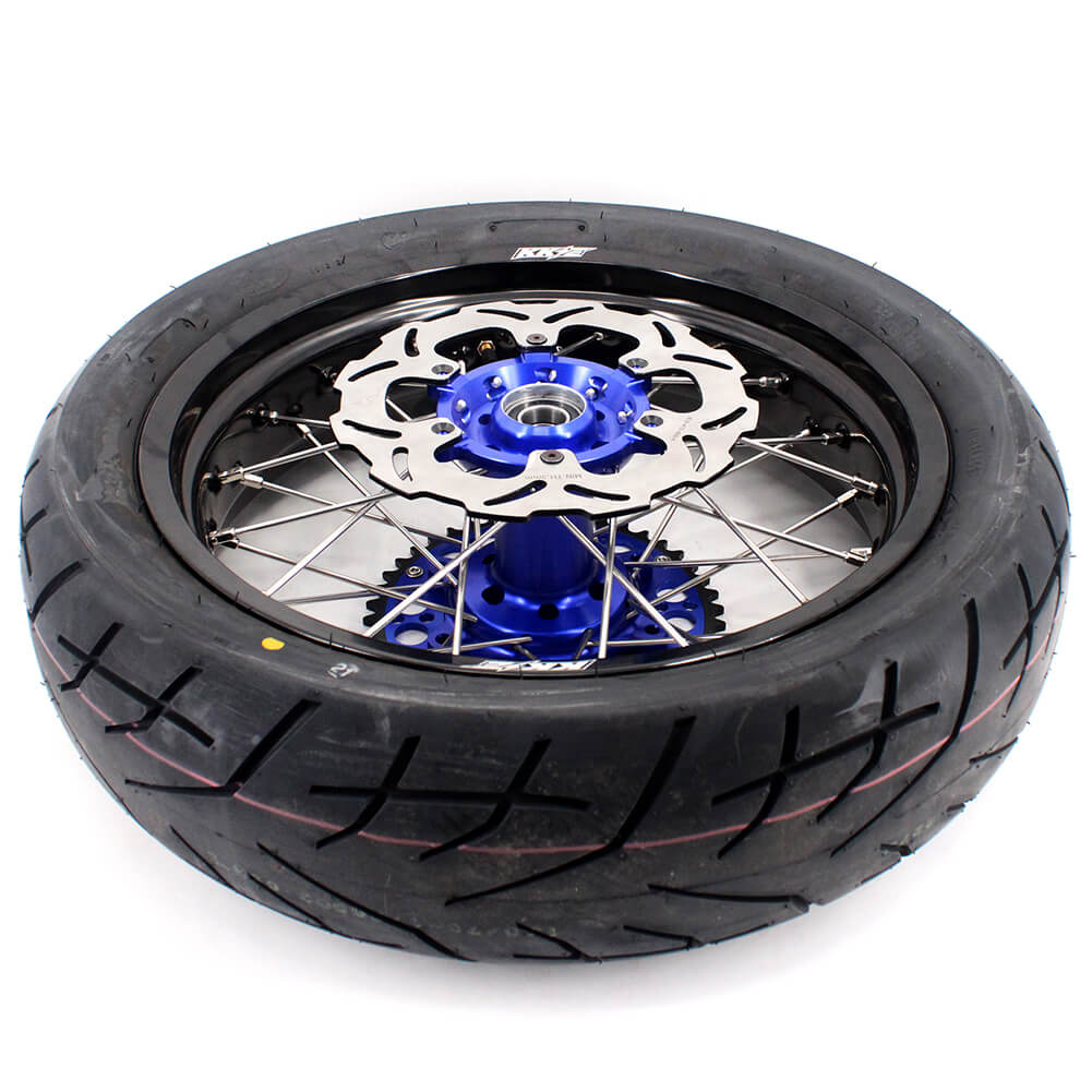 KKE 3.5/4.25*17" Supermoto Street Rims For SUZUKI DRZ400SM 2005-2024 CST Tires