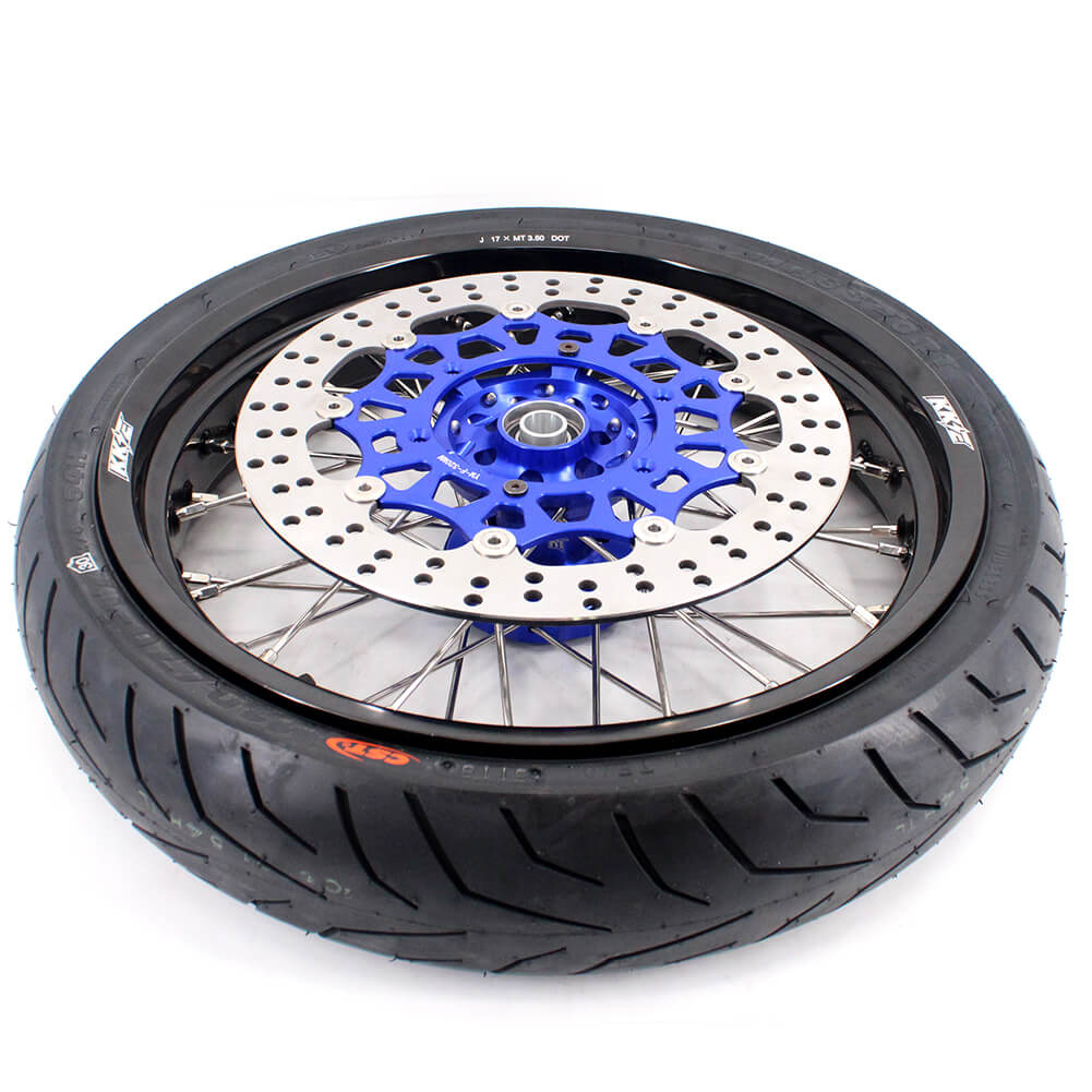 KKE 3.5/4.25*17" Supermoto Street Rims For SUZUKI DRZ400SM 2005-2024 CST Tires