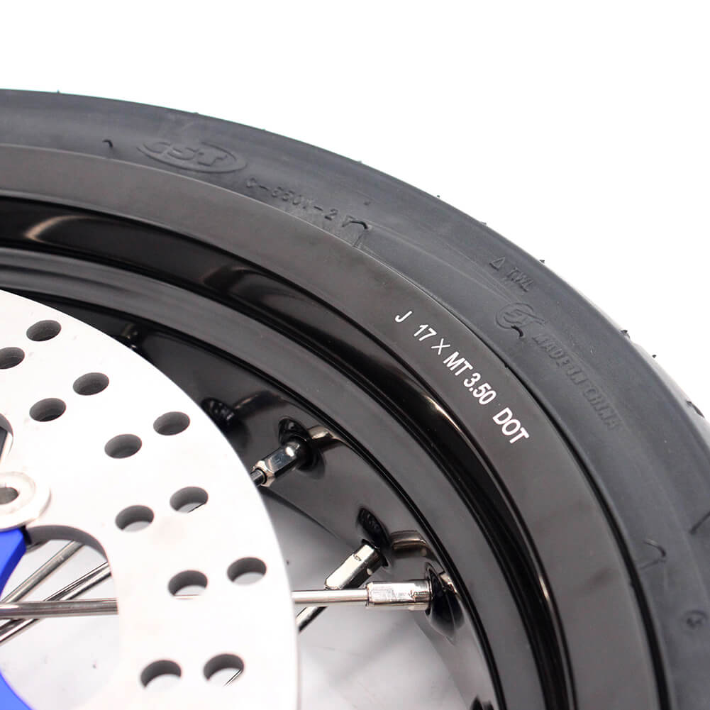 KKE 3.5/4.25*17" Supermoto Street Rims For SUZUKI DRZ400SM 2005-2024 CST Tires