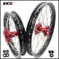 KKE 17 & 14 Kids Wheels for Honda CR80R CR80RB 1993-2002 CR85R CR85RB 2003-2008 Red Hub