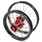 KKE 17 & 14 Kids Wheels for Honda CR80R CR80RB 1993-2002 CR85R CR85RB 2003-2008 Red Hub