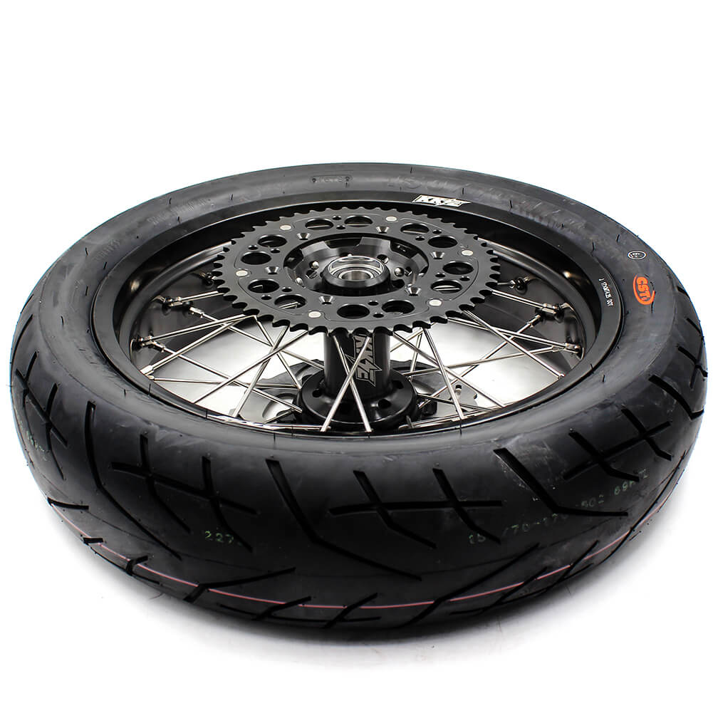 KKE 17inch Supermoto Wheels For SUZUKI DRZ400 DRZ400E DRZ400S CST Tires