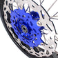 KKE 17 Inch Cush Drive Supermoto Wheels Fit Yamaha WR250F WR450F Blue