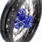 KKE 17 Inch Cush Drive Supermoto Wheels Fit Yamaha WR250F WR450F Blue