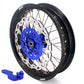 KKE 17 Inch Cush Drive Supermoto Wheels Fit Yamaha WR250F WR450F Blue