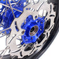 KKE 17 Inch Cush Drive Supermoto Wheels Fit Yamaha WR250F WR450F Blue