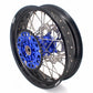 KKE 17 Inch Cush Drive Supermoto Wheels Fit Yamaha WR250F WR450F Blue