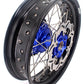 KKE 17 Inch Cush Drive Supermoto Wheels Fit Yamaha WR250F WR450F Blue