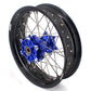 KKE 17 Inch Cush Drive Supermoto Wheels Fit Yamaha WR250F WR450F Blue