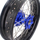 KKE 17 Inch Cush Drive Supermoto Wheels Fit Yamaha WR250F WR450F Blue