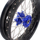 KKE 17 Inch Cush Drive Supermoto Wheels Fit Yamaha WR250F WR450F Blue