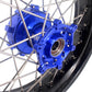 KKE 17 Inch Cush Drive Supermoto Wheels Fit Yamaha WR250F WR450F Blue