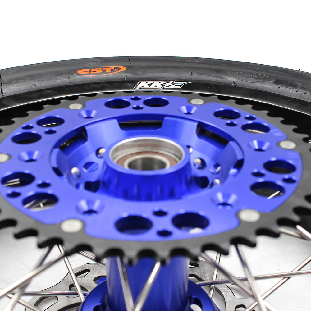 KKE 3.5/4.25*17inch Wheels Tires For 2003-2024 KTM SX SX-F XC EXC EXC-F Husqvarna Husaberg Blue & Black