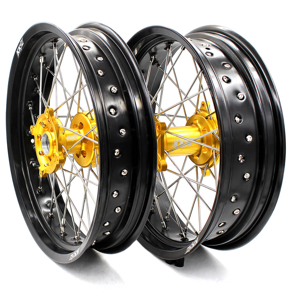 KKE 17 Inch Supermoto Wheels for SUZUKI RMZ250 2007 RMZ450 2005-2022
