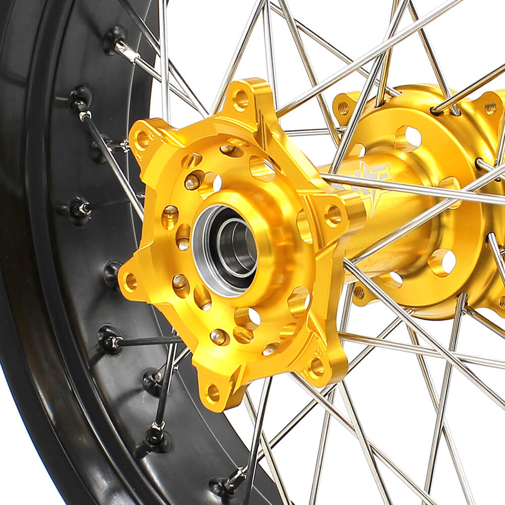 KKE 17 Inch Supermoto Wheels for SUZUKI RMZ250 2007 RMZ450 2005-2022