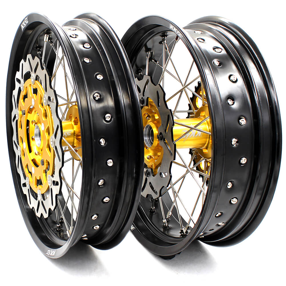 KKE 17 Inch Supermoto Wheels for SUZUKI RMZ250 2007 RMZ450 2005-2022