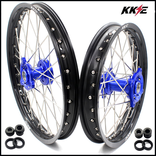 KKE 19 & 16 Kids Wheels fit for Suzuki RM85 RM80 Yamaha YZ80 YZ85 Blue Hub