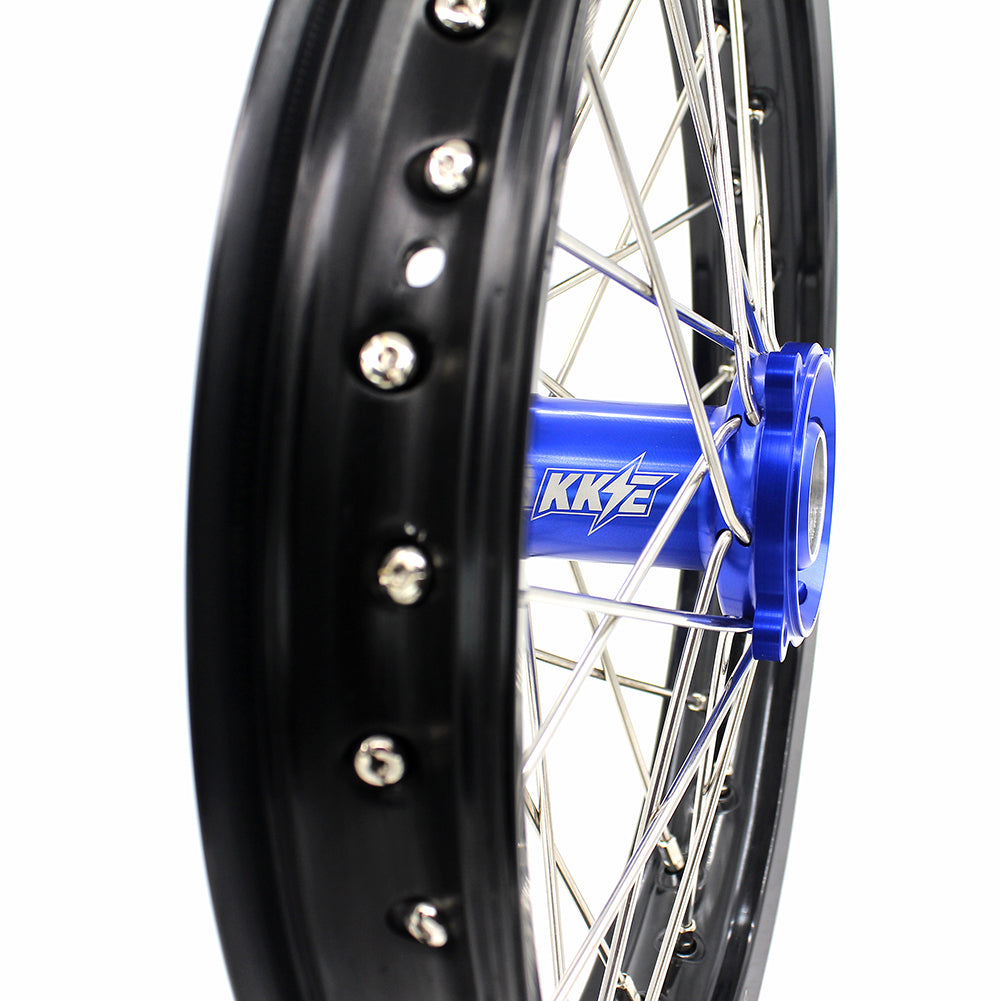 KKE 19 & 16 Kids Wheels fit for Suzuki RM85 RM80 Yamaha YZ80 YZ85 Blue Hub