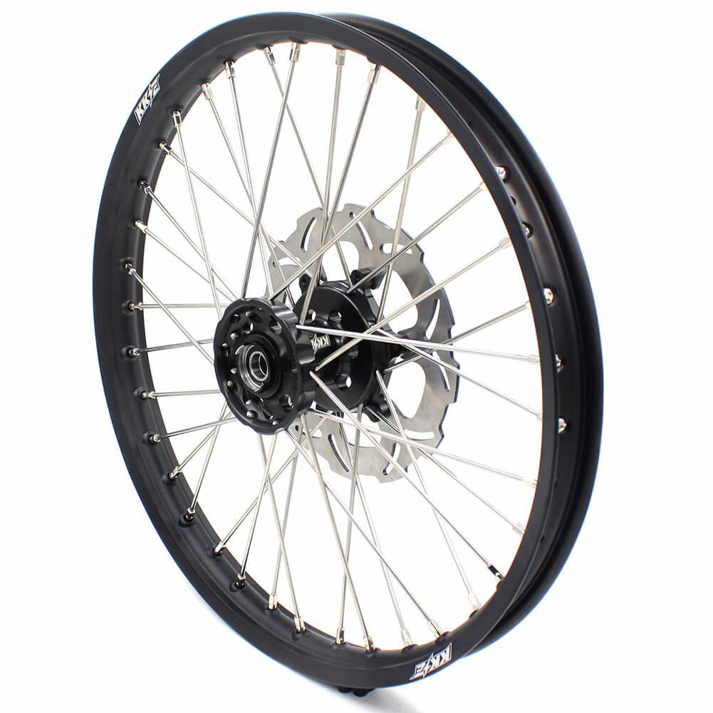 KKE 21/18 Enduro Dirtbike Wheel Rim For SUZUKI DRZ400 DRZ400S DRZ400E Black Hub & Rim