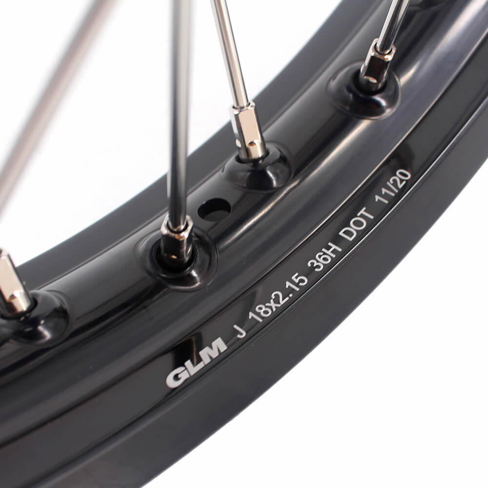 KKE 21 & 18 Enduro Rims for GAS GAS Enduro Bikes 2018-2020 Red CNC Hub