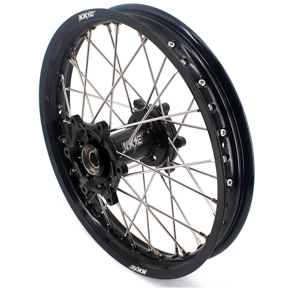 KKE 21/18 Enduro Off Road Wheels Rim Fit For SUZUKI DRZ400SM 2005-2024 Black Hub