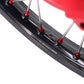 KKE 21" 18" OEM Size Motorcycle Alloy Wheels Rims Compatible with HONDA XR650L 1993-2022 Red Nipples