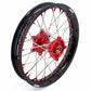 KKE 21" 18" OEM Size Motorcycle Alloy Wheels Rims Compatible with HONDA XR650L 1993-2022 Red Nipples