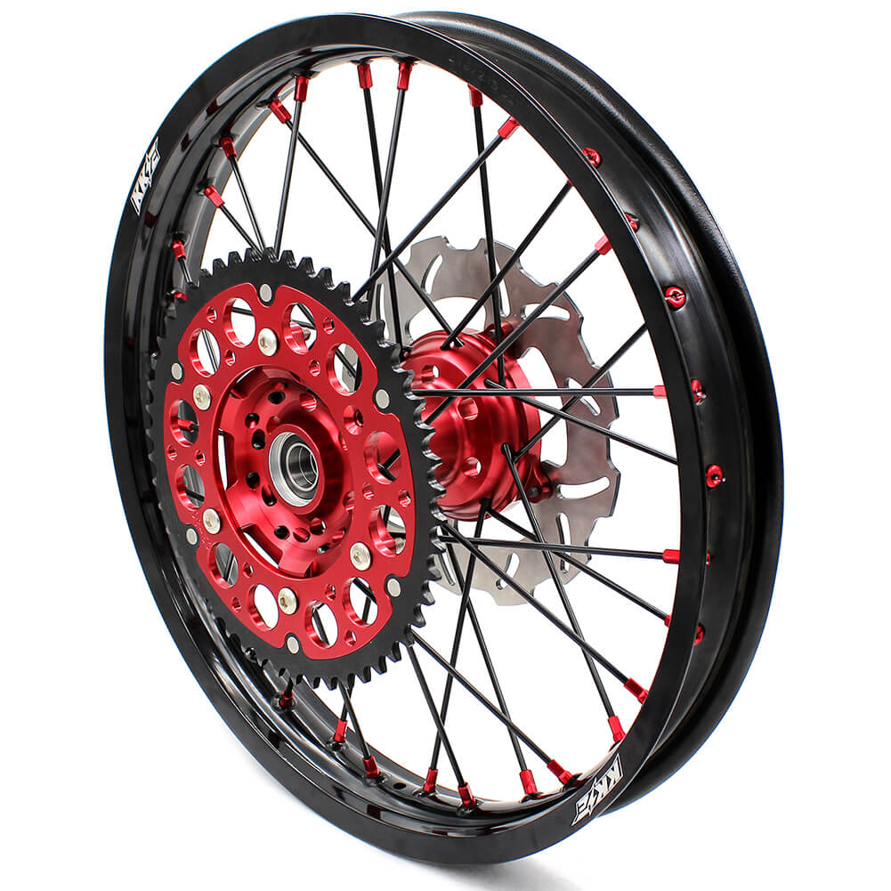 KKE 21&18 21&19 Wheels for HONDA CR125R 1998-2001 CR250R 1997-2001 Red&Black